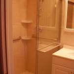 Tile style bathroom cabinets